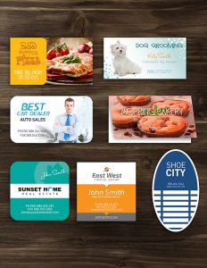 2"x3.5" Oval Shaped Standard Business Cards-OV